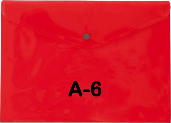 SOBRE BROCHE PP A6 ROJO