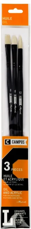 Pinceles Campus Oleo Blister 3 L