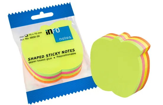 NOTAS ADHESIVAS 70X70 MANZANA