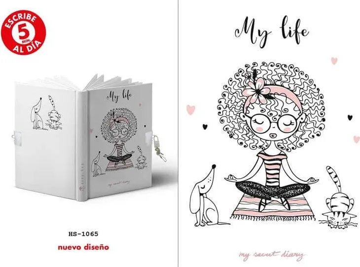 DIARIO A5 168 HOJAS CANDADO MY LIFE