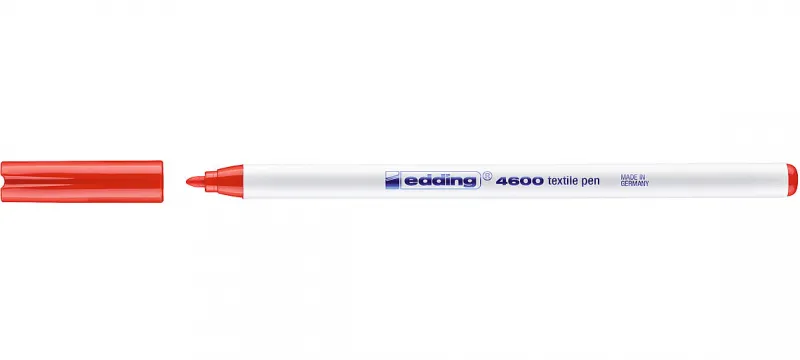 ROTULADOR ROPA EDDING 4600 ROJO