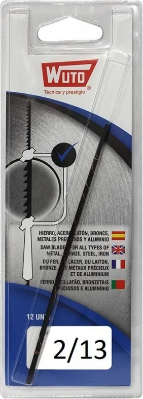 Blister 12 Pelos Segueta Metal 2/13