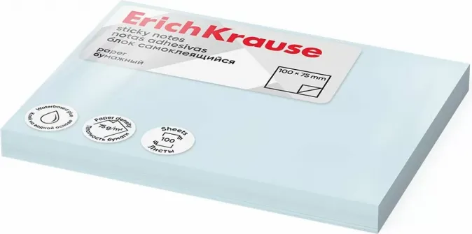 Notas Adhesivas Erich KRAUSE100X75 Azul