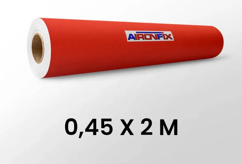 Rollo Aironfix Rojo Brillo 0,45X2M