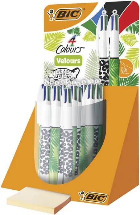BOLIGRAFO BIC 4 COLORES VELOURS
