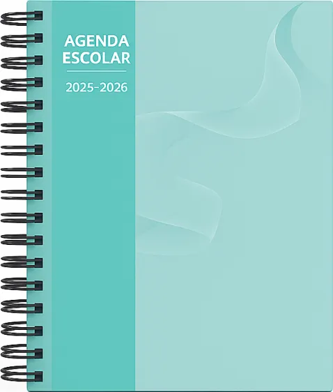 Agenda Escolar Mimbek 25/26 T.polipr. A5 1DP Turquesa