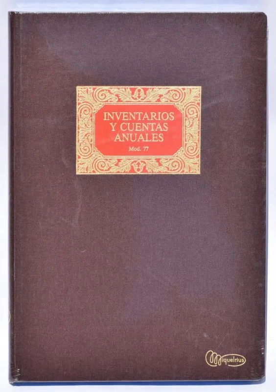 Libro Miquel Rius Nº77 Inventario y Ctas.anuales