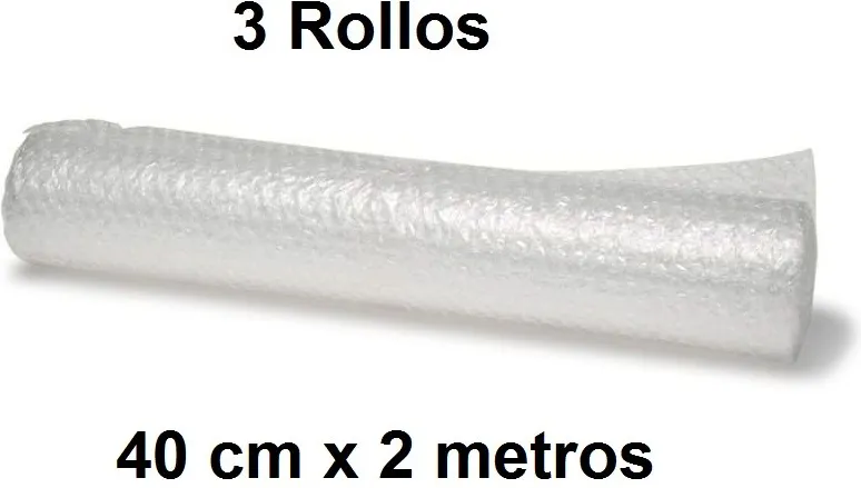 Plástico Burbuja 40CMX2MT