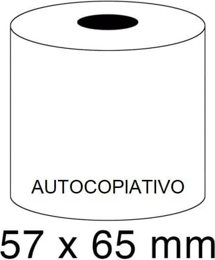 ROLLOS AUTOCOPIATIVO 57X65