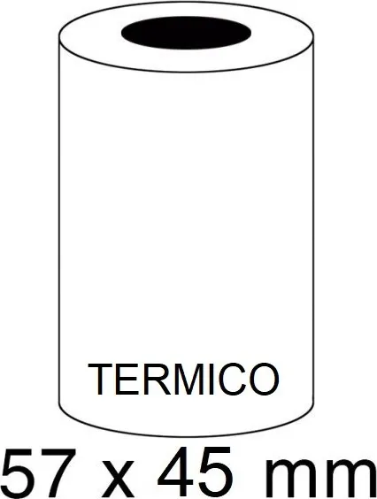 ROLLOS TERMICOS 57 X 45 MM
