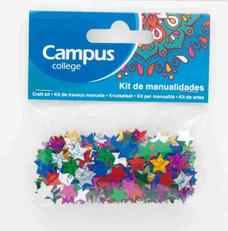 SET MANUALIDADES CAMPUS ESTRELLAS PURPURINA
