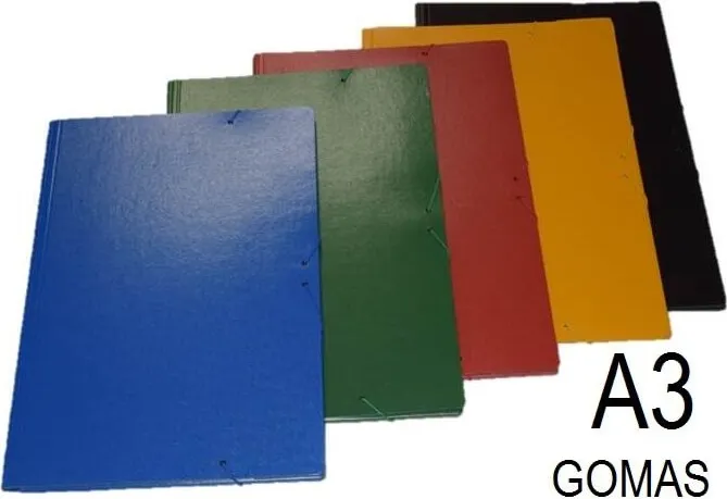 CARPETA CARTÓN A3 GOMAS BRILLO