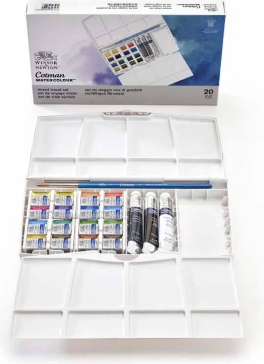 ACUARELA COTMAN 16 PASTILLAS + 3 TUBOS