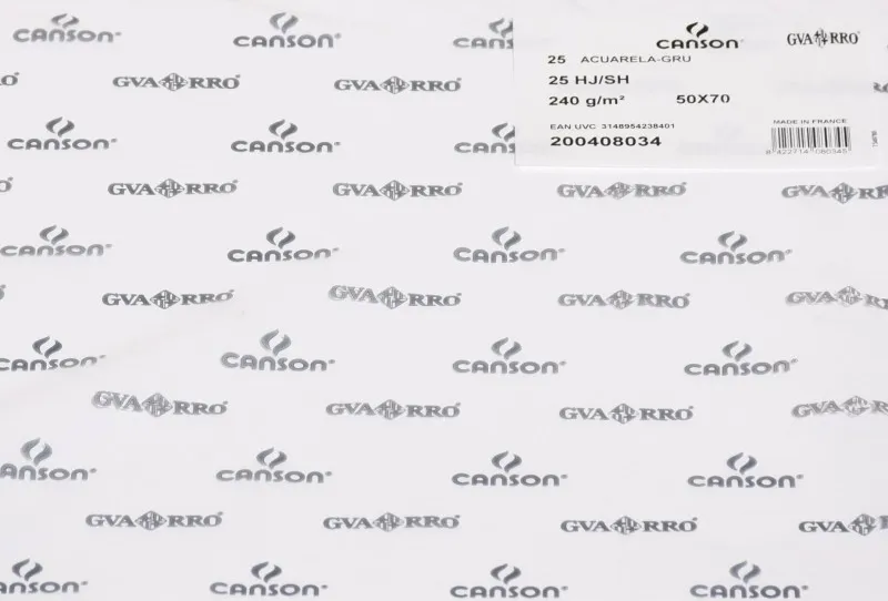 Láminas Acuarela Canson 240GR 50X70CM