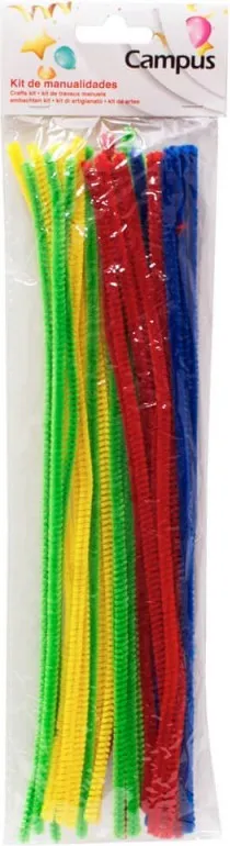 SET CAMPUS 30 CHENILLAS COLORES SURTIDOS