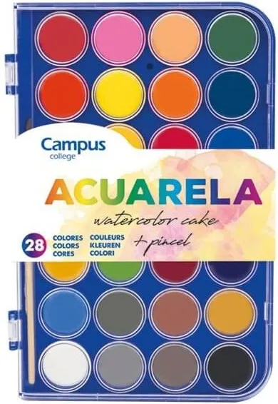 ACUARELA CAMPUS 28 PASTILLAS