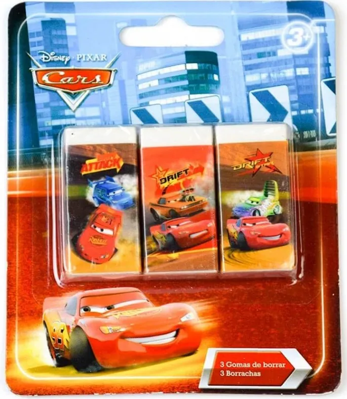 Blíster 3 Gomas Cars