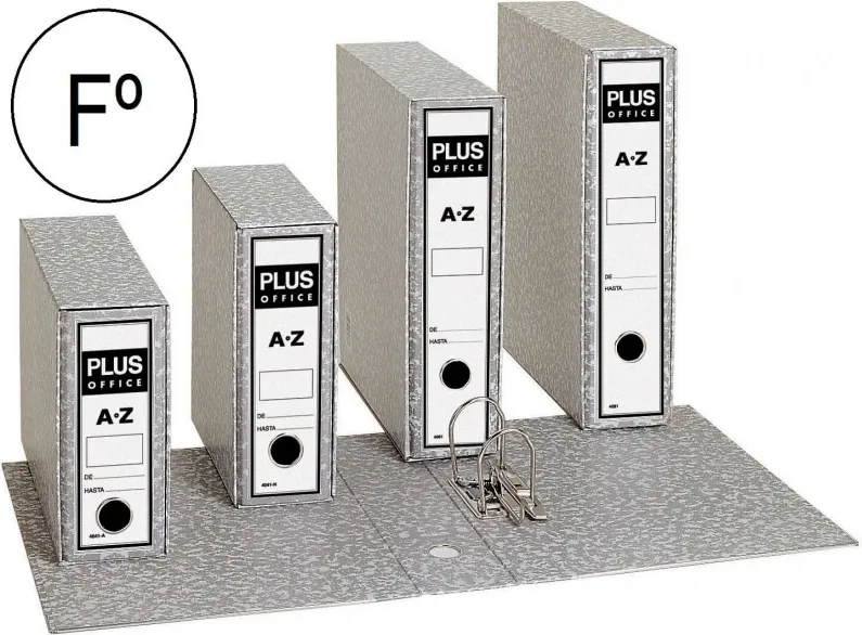ARCHIVADOR FOLIO PLUS GRIS