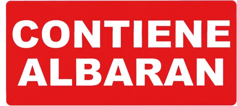 ETIQUETA ROLLO CONTIENE ALBARAN