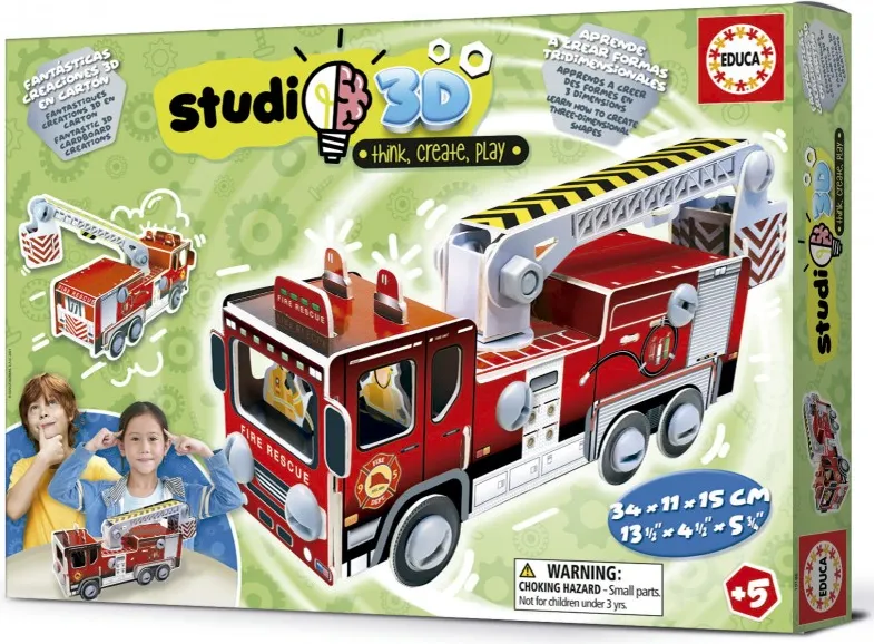 COCHE DE BOMBEROS STUDIO 3D