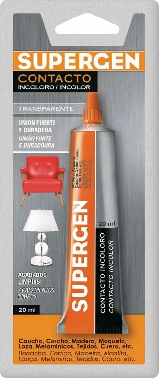 PEGAMENTO SUPERGEN CONTACTO INCOLORO 20ml BLÍSTER