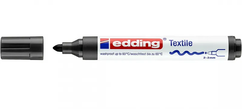 MARCADOR ROPA EDDING 4500 NEGRO