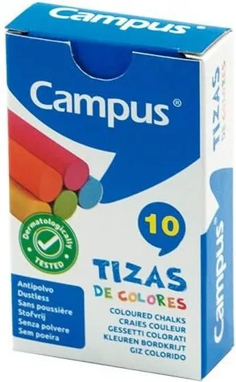 TIZAS CAMPUS 10 COLORES  (PACK 10 CAJAS)