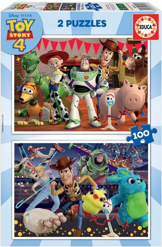 PUZZLE 2x100  TOY STORY 4