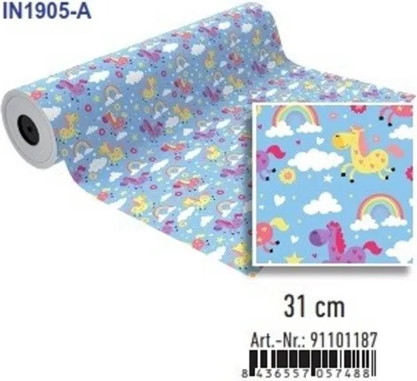 Bobina Papel Regalo 31CMX85M IN1905-A