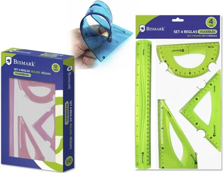 JUEGO DE REGLAS FLEXIBLE 30CM