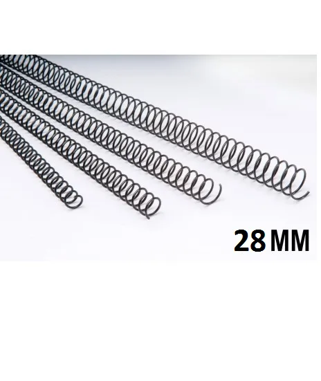 Espiral Metálico  Dhp Negro 28MM