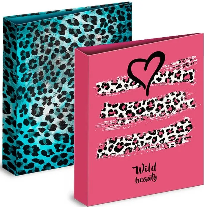 CARPETA  A4 4AN. 35MM. ANIMAL PRINT AZUL