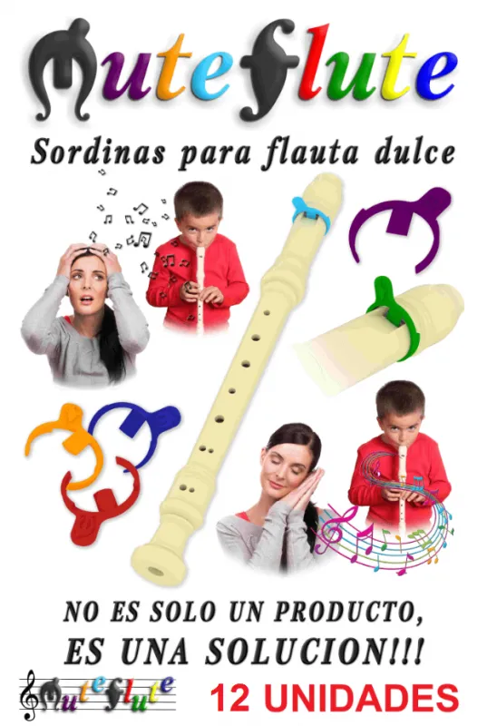 SILENCIADOR FLAUTA DULCE SORDINA MUTEFLUTE