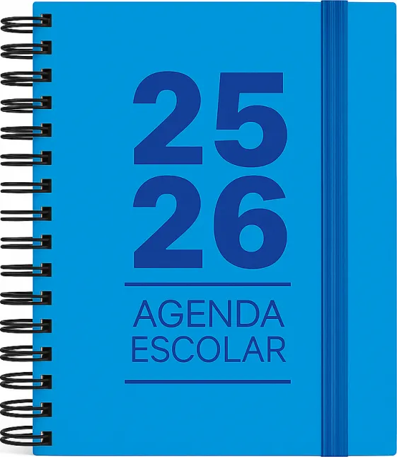 Agenda Escolar Mimbek 25/26 Tdura A5 1DP Azul