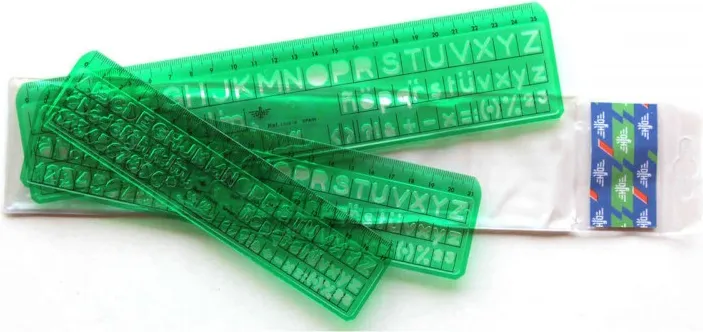 Juego Dfh 3 Plantillas Letras