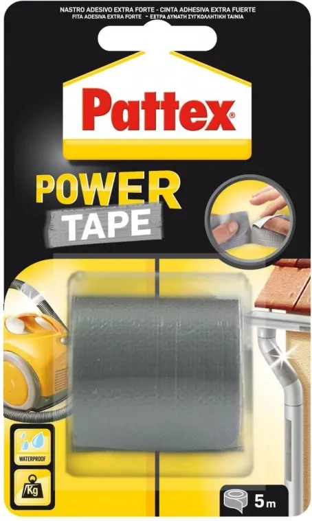 CINTA AMERICANA PATTEX POWER TAPE 50X5M PLATA