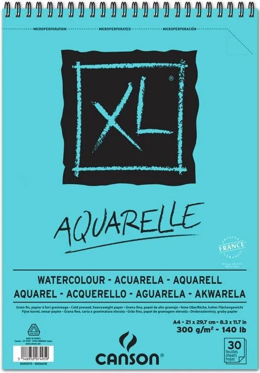 BLOC CANSON XL ACUARELA  A4 30H