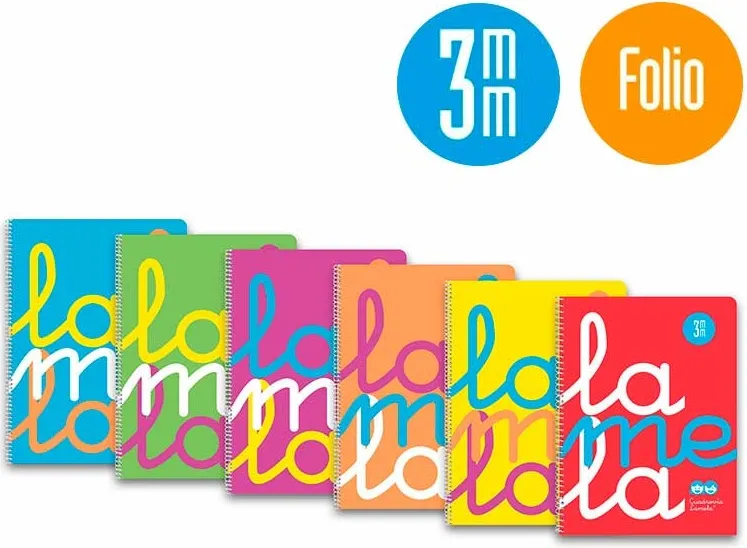 BLOC LAMELA PLASTIC FOLIO C 3MM SURTIDO