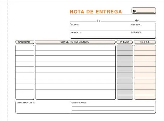 TALONARIO ENTREGA CUARTO TRIPLICADO T-47