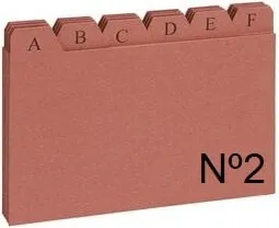 Índice Cartón Fichero N.2