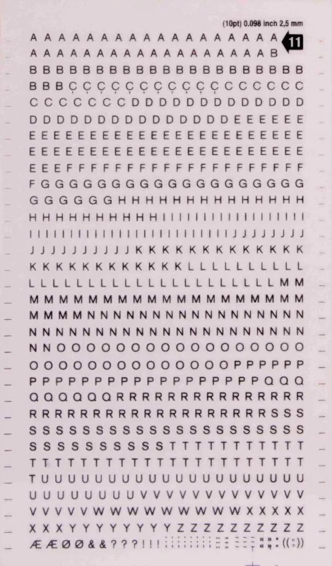 Letras APLI Transferibles Mayusculas 2,5MM