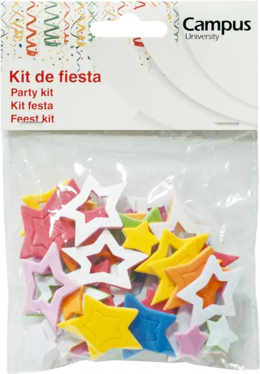 SET MANUALIDADES CAMPUS GOMA EVA 30 ESTRELLAS
