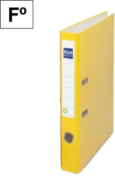ARCHIVADOR FOLIO PLUS LOMO ESTRECHO AMARILLO