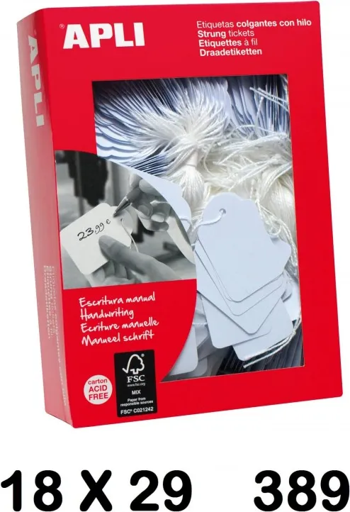 ETIQUETAS COLGANTES 18X29