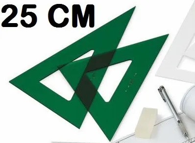 ESCUADRA FAIBO VERDE 25CM