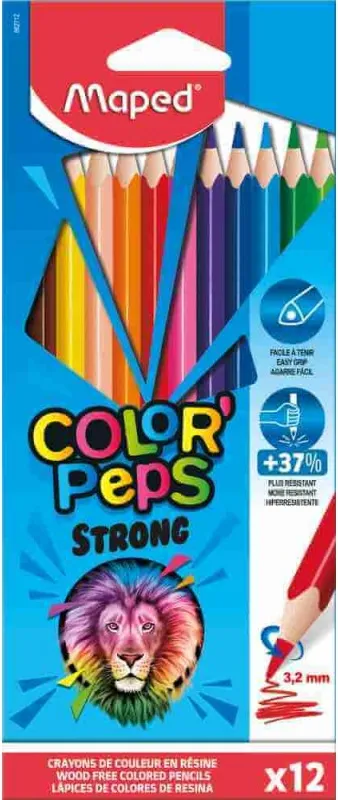 LAPIZ MAPED COLOR PEPS STRONG 12 COLORES