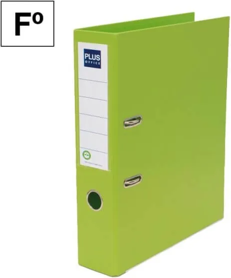 ARCHIVADOR FOLIO PLUS LOMO 75MM VERDE LIMA