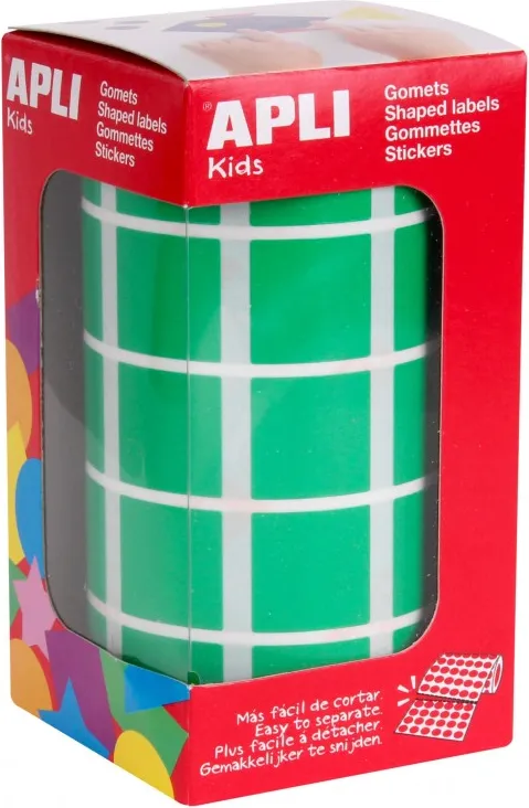 GOMETS ROLLO CUADRADO 20mm VERDE