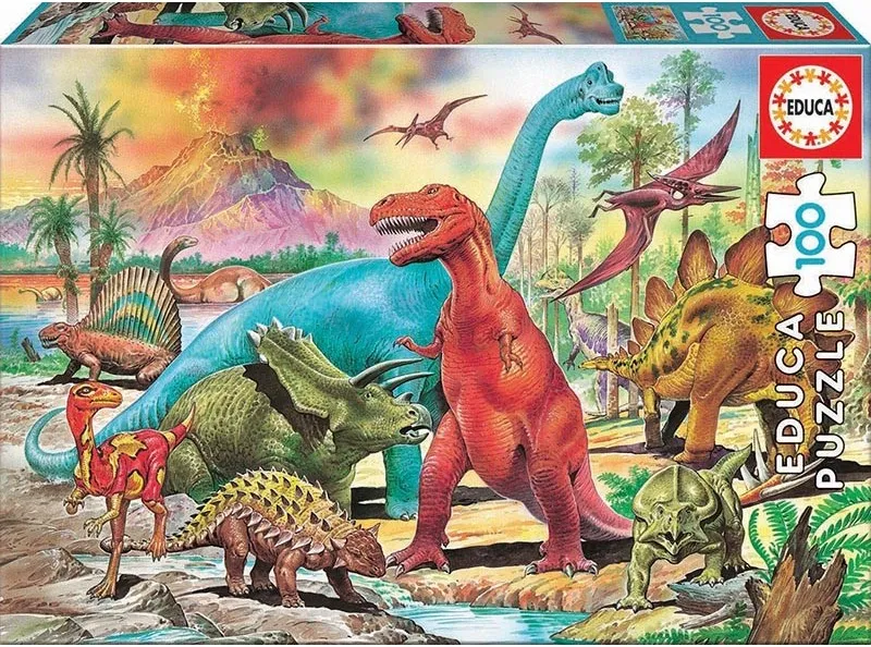 PUZZLE 100 DINOSAURIOS