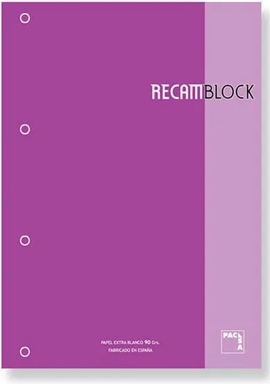 RECAMBIO A4 80H 5X5 90GR FUCSIA